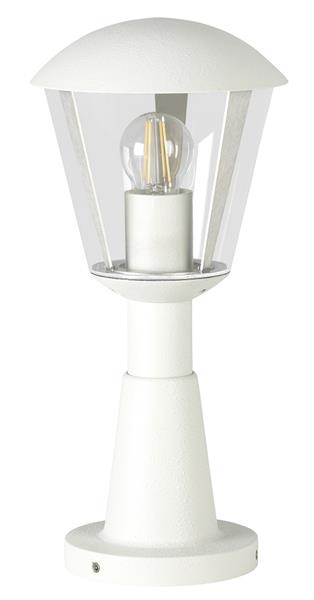 Sockelleuchte Typ Nr. 0554 - Farbe: weiß, für 1 x Lampe, E27