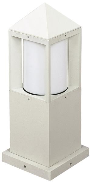 Sockelleuchte Typ Nr. 0556 - Farbe: weiß, für 1 x Lampe, E27