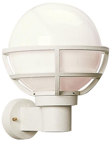 Wandleuchte Typ Nr. 0612 - Farbe: weiß, für 1 x Lampe, E27