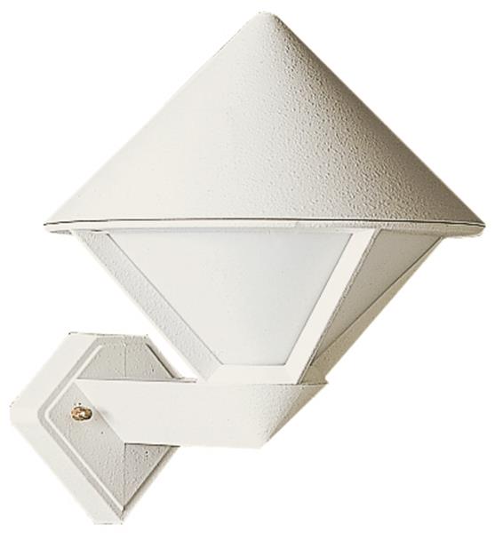 Wandleuchte Typ Nr. 0616 - Farbe: weiß, für 1 x Lampe, E27