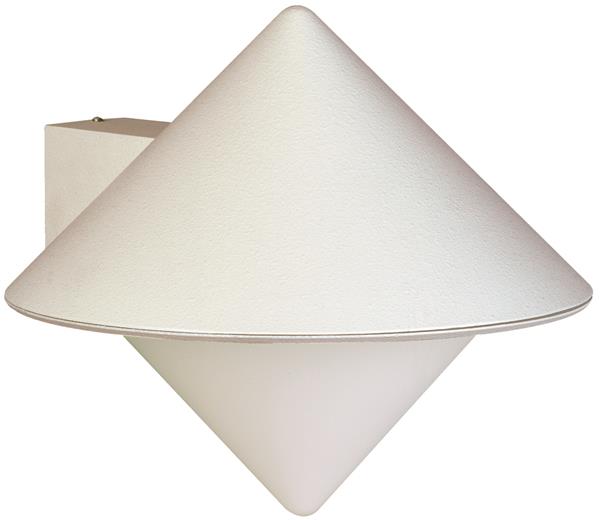 Wandleuchte Typ Nr. 0617 - Farbe: weiß, für 1 x Lampe, E27