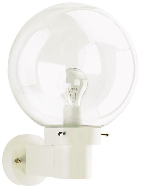 Wandleuchte Typ Nr. 0633 - Farbe: weiß, für 1 x Lampe, E27