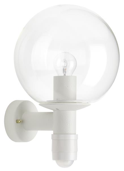 Wandleuchte Typ Nr. 0641 - Farbe: weiß, mit BWM für 1 x Lampe, E27