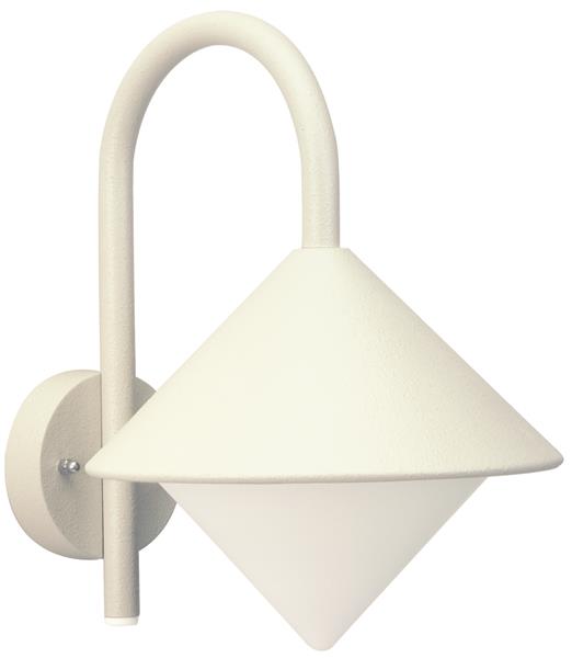 Wandleuchte Typ Nr. 0645 - Farbe: weiß, für 1 x Lampe, E27