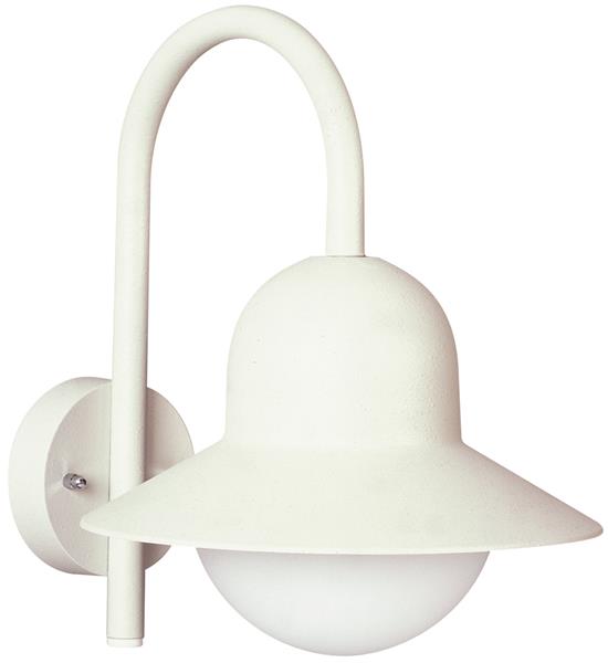 Wandleuchte Typ Nr. 0662 - Farbe: weiß, für 1 x Lampe, E27