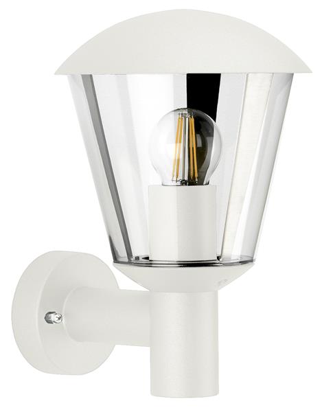 Wandleuchte Typ Nr. 1854 - Farbe: weiß, für 1 x Lampe, E27