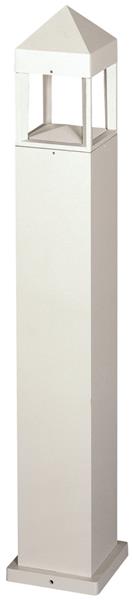 Pollerleuchte Typ Nr. 2016 - Farbe: weiß, für 1 x QT-DE 80 W, R7s