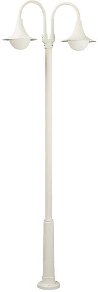 Mastleuchte 2-fl. Typ Nr. 2047 - Farbe: weiß, für 2 x Lampe, E27*** ACHTUNG: 2 P