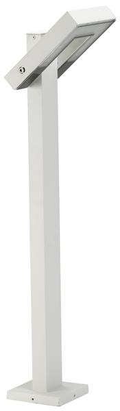 Pollerleuchte Typ Nr. 2091 - schwenkbar - Farbe: weiß, mit 1 x LED 16 W