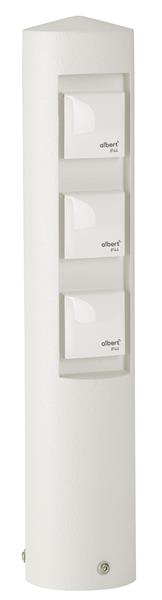 Steckdosensäule Typ Nr. 2102 - 3-fach, Farbe: weiß