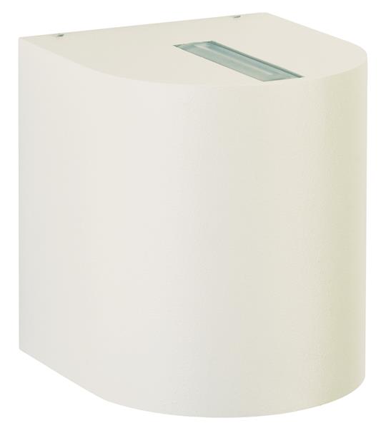 Wandstrahler Typ Nr. 2401 - 2-seitig - Farbe: weiß, Lichtaustritt eng/breit, mit