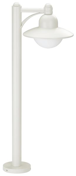 Wegeleuchte Typ Nr. 4150 - Farbe: weiß, für 1 x QA55 - 57 W, E27