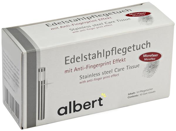 Edelstahlpflegetuch 690027 - im Deko-Karton (VPE 10 Stück)