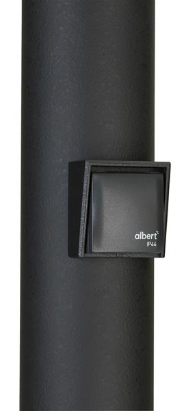 Einbaugehäuse mit Schutzkontaktsteckdose IP44 / D - Typ F, für Pollerleuchten au