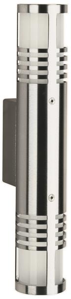 Wandleuchte Typ Nr. 0206 - Edelstahl, für 2 x QT14 - 40 W, G9