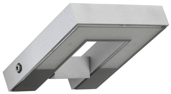 Wandleuchte Typ Nr. 0219 - schwenkbar - Farbe: Silber, mit 1 x LED 16 W, 3000K
