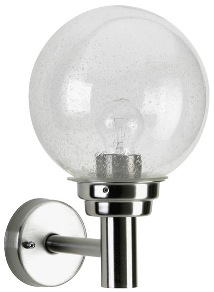 Wandleuchte Typ Nr. 0226 - Edelstahl, für 1 x Lampe, E27