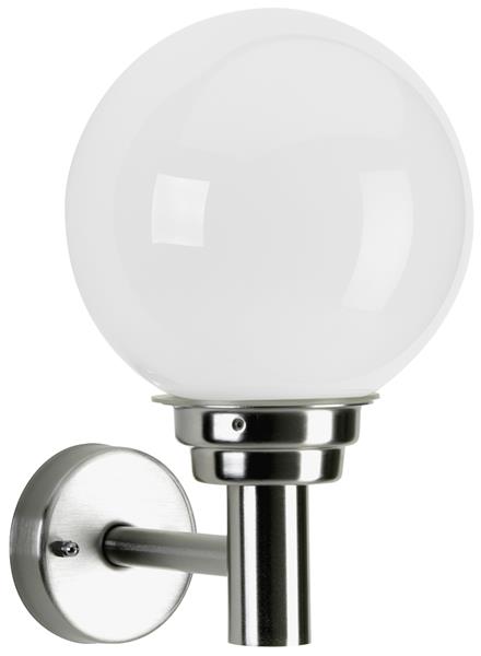 Wandleuchte Typ Nr. 0227 - Edelstahl, für 1 x Lampe, E27