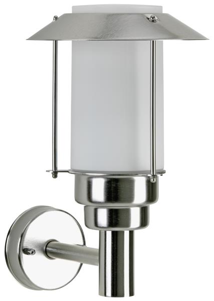 Wandleuchte Typ Nr. 0237 - Edelstahl, für 1 x Lampe, E27