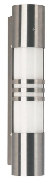 Wandleuchte Typ Nr. 0251 - Edelstahl, für 1 x Lampe max. 20 W, E27