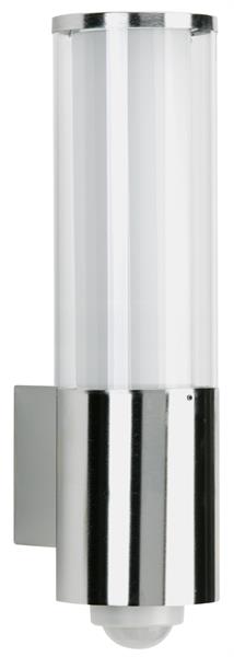 Wandleuchte Typ Nr. 0322 - Edelstahl, mit BWM für 1 x Lampe max. 20 W, E27, 2 Er