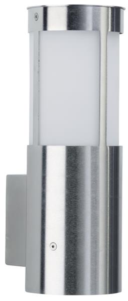 Wandleuchte Typ Nr. 324 - Edelstahl, für 1 x Lampe, E27