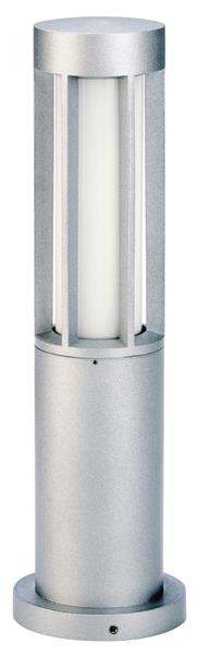 Sockelleuchte Typ Nr. 0507 - Farbe: Silber, für 1 x Lampe max. 20 W, E27