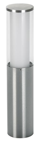 Sockelleuchte Typ Nr. 0546 - Edelstahl, für 1 x Lampe max. 20 W, E27, 2 Ersatzgl