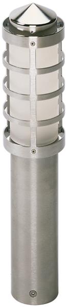 Sockelleuchte Typ Nr. 0584 - Edelstahl, für 1 x Lampe, Fassung E27