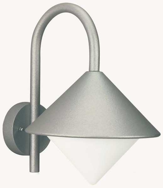 Wandleuchte Typ Nr. 0645 - Farbe: Silber, für 1 x Lampe, E27