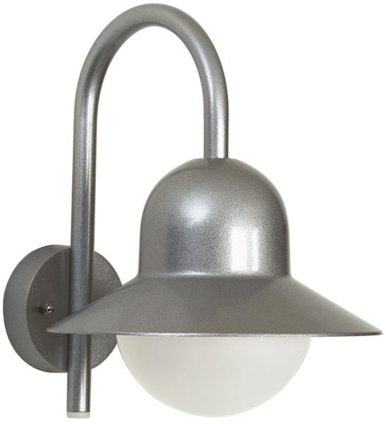 Wandleuchte Typ Nr. 0662 - Farbe: Silber, für 1 x Lampe, E27