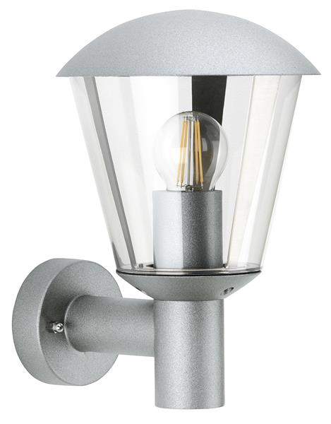 Wandleuchte Typ Nr. 1854 - Farbe: silber, für 1 x Lampe, E27