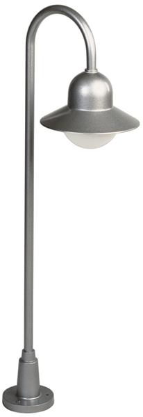 Wegeleuchte Typ Nr. 2005 - Farbe: Silber, für 1 x Lampe, E27