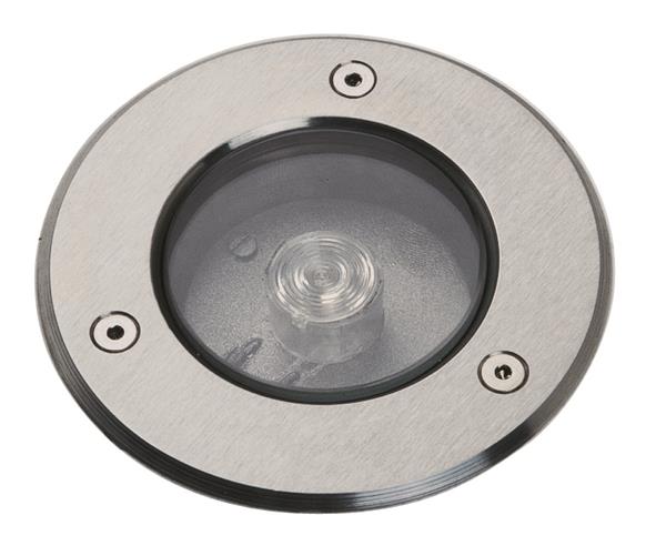 Erdeinbaustrahler Typ Nr. 2159 - Edelstahlblende, 1 x LED 1 W, 3000 K