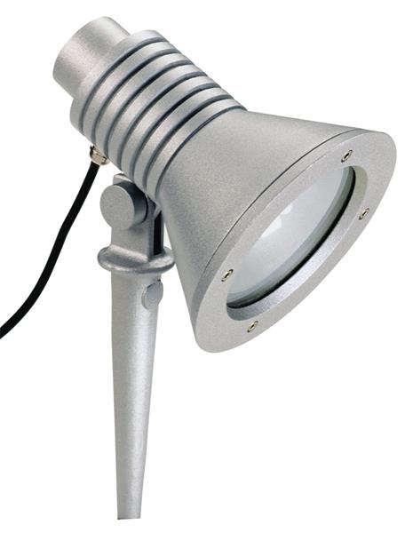 Spießstrahler Typ Nr. 2183 - Farbe: Silber, für 1 x Lampe 15 W, E27