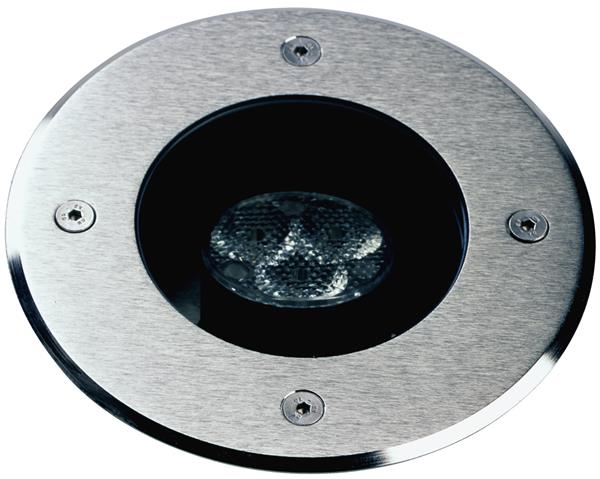 Erdeinbaustrahler Typ Nr. 2188 - schwenkbar - Edelstahl, mit 1 x LED 4,5 W, 3000