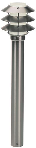 Pollerleuchte Typ Nr. 2256 - Edelstahl, für 1 x Lampe, E27