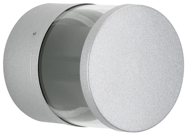 Wandstrahler Typ Nr. 2315 - 2-seitig einstellbar - Farbe: Silber, mit 2 x LED 3