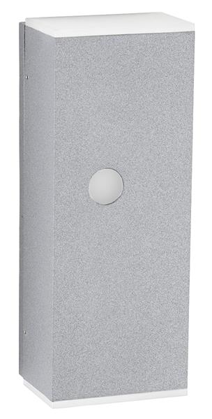 Wandstrahler Typ Nr. 2490 - 2-seitig mit Bewegungsmelder - Farbe: silber 2-seiti