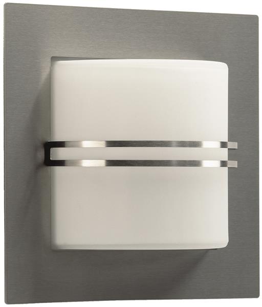 Wandleuchte Typ Nr. 6058 - Edelstahl, für 1 x Lampe, E27