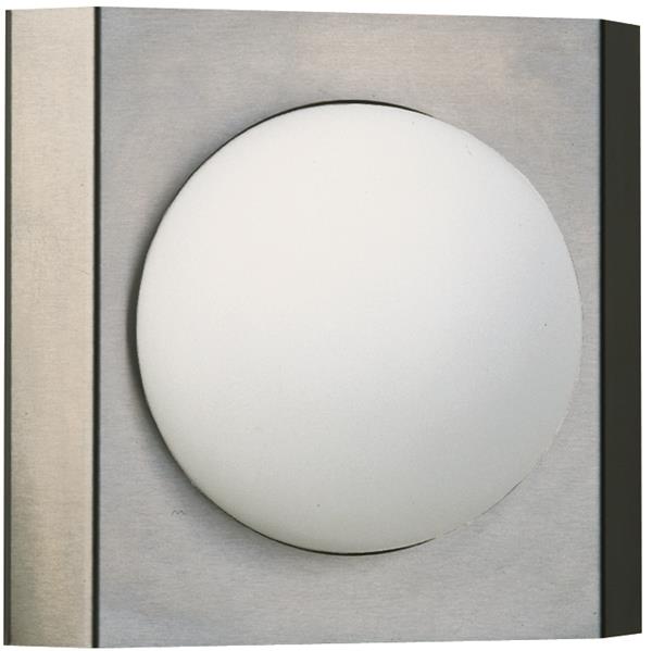 Wand- und Deckenleuchte Typ Nr. 6112 - Edelstahl, für 1 x Lampe, E27
