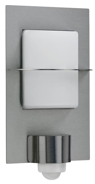 Wandleuchte Typ Nr. 6140 - Edelstahl, mit BWM, für 1 x Lampe, E27