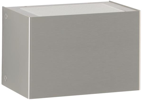 Wandleuchte Typ Nr. 6164 - Edelstahl, 2-seitig, für 1 x QT14 - 60 W, G9