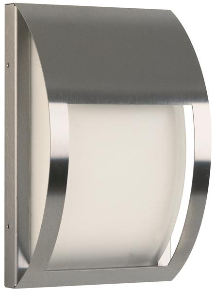 Wandleuchte Typ Nr. 6178 - Edelstahl, für 1 x Lampe, E27