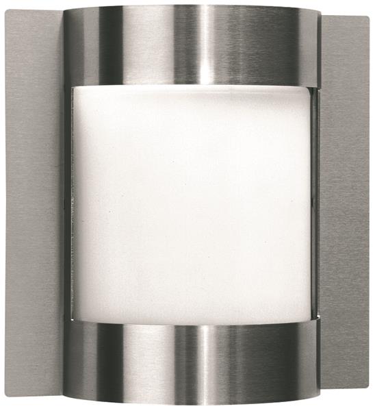 Wandleuchte Typ Nr. 6187 - Edelstahl, für 1 x Lampe, E27