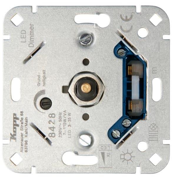 LED-Dimmer mit Druck-Wechselschalter (Phasenanschnitt), LED 3-35WLED-Dimmer mit