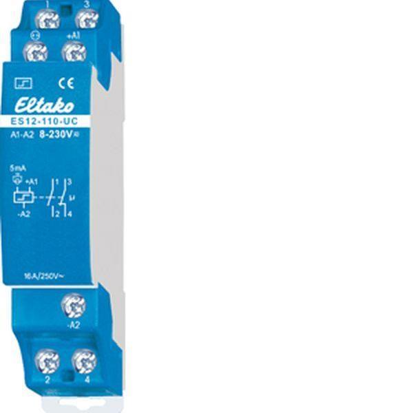 Eltako Stromstossschalter elektronisch ES12-110-UC 8..230V UC 1S+1OE