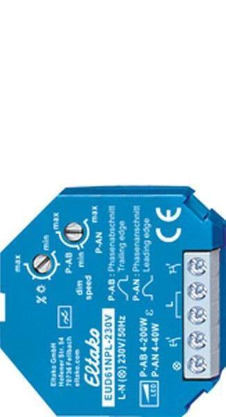 Eltako Universal-Dimmschalter EUD61NPL-230V Mindestlast nur 4 W Eltako Universal-Dimmschalter EUD61NPL-230V Mindestlast nur 4 W