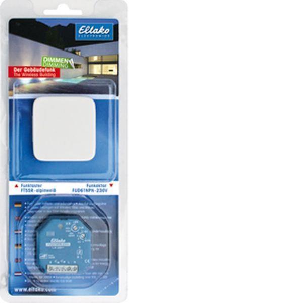 Eltako Blisterpack Dimmen BPD-OE FT55R-alpinweiss + FUD61NPN-230V