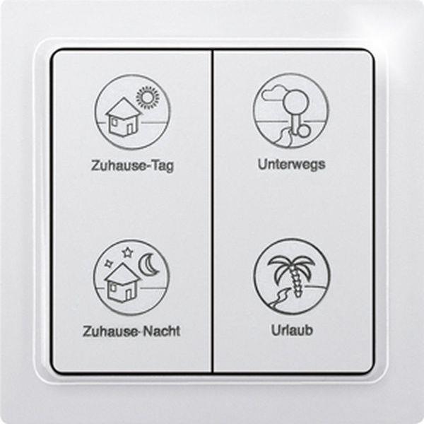 Eltako Funktaster TF-4PT Tipp Profil reinweiss glänzend Eltako Funktaster TF-4PT Tipp Profil reinweiss glänzend